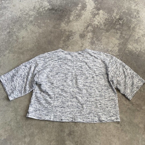 Pure J Jill Shirt Womens Medium Petite Gray Oversized Knit‎ Relaxed Lounge - Picture 6 of 10